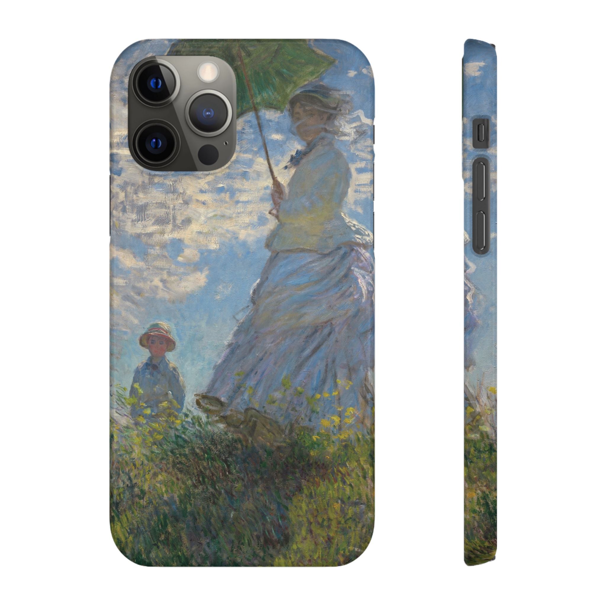 Madame Monet and Her Son by Claude Monet - iPhone Slim Case