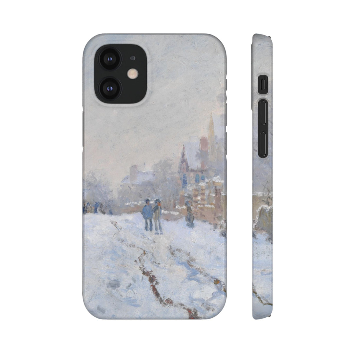 Snow Scene at Argenteuil by Claude Monet - iPhone Slim Case
