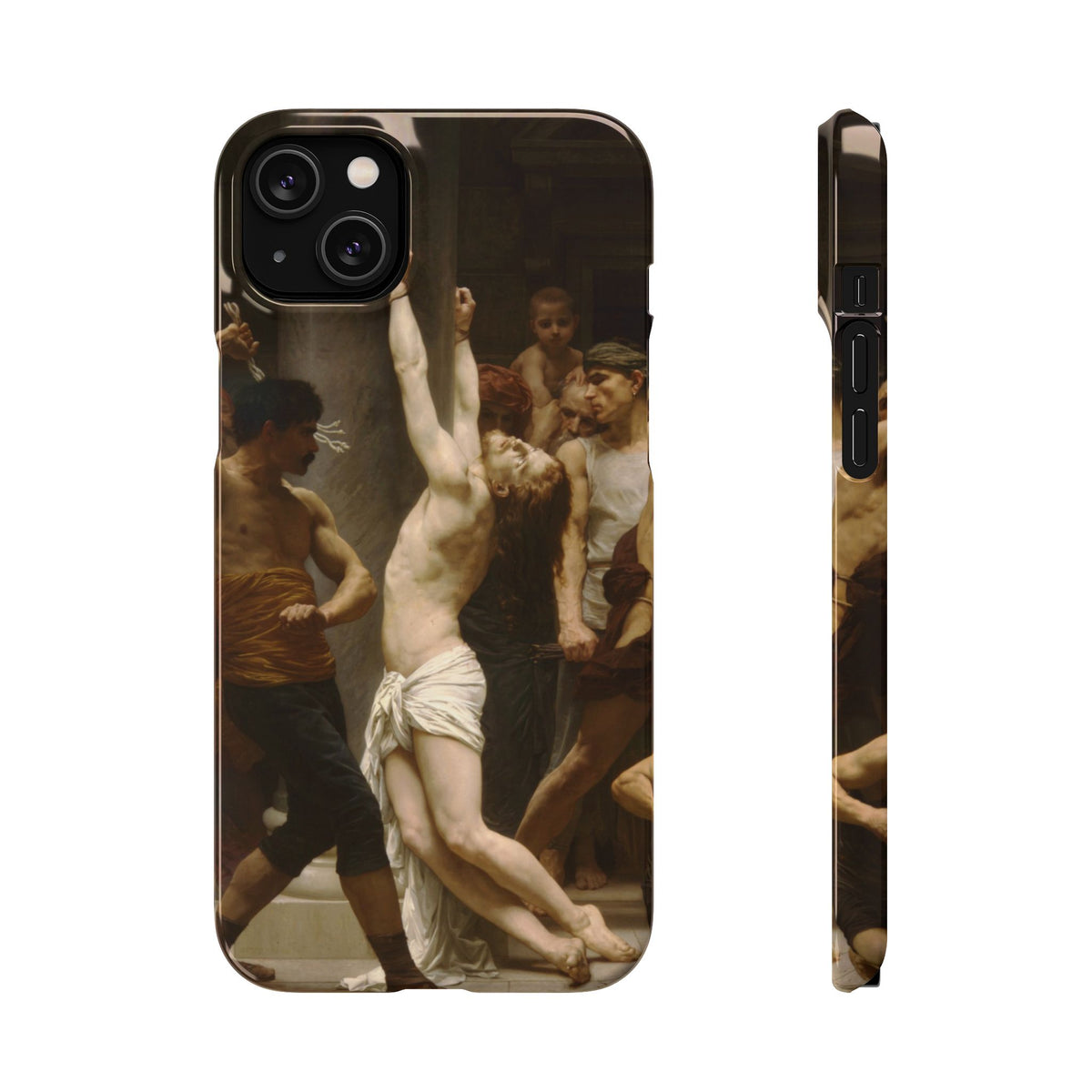 The Flagellation of Our Lord Jesus Christ by William-Adolphe Bouguereau - iPhone Slim Case