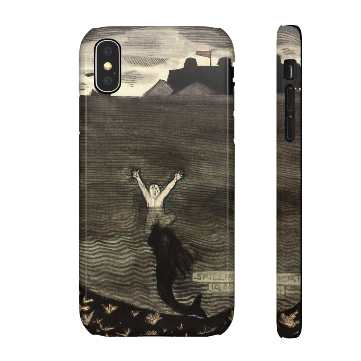 The Call of the Mermaid The Drowning by Leon Spilliaert - iPhone Slim Case