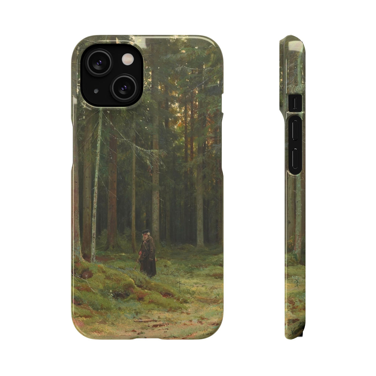 In the Forest of Countess Mordvinova Petergof by Ivan Ivanovich Shishkin - iPhone Slim Case