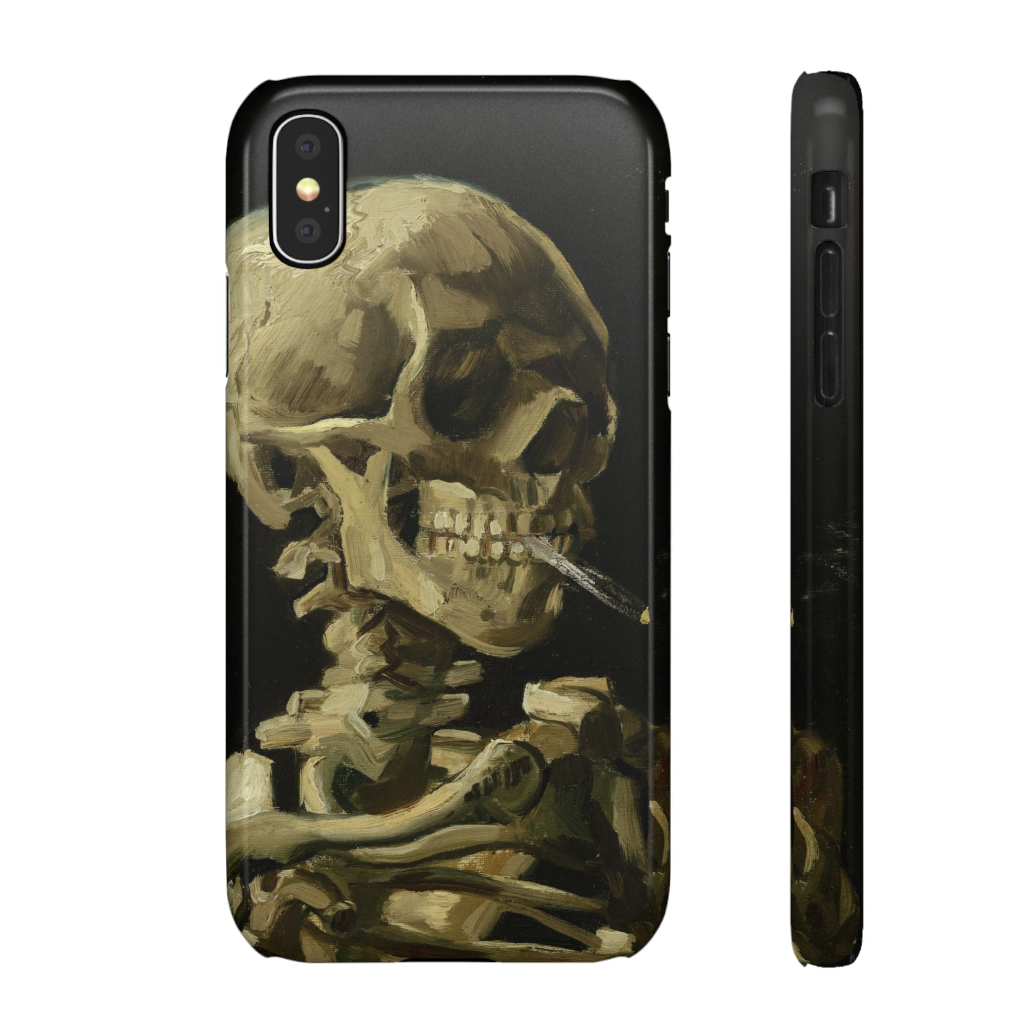 Head of a Skeleton with a Burning Cigarette by Vincent van Gogh - iPhone Slim Case
