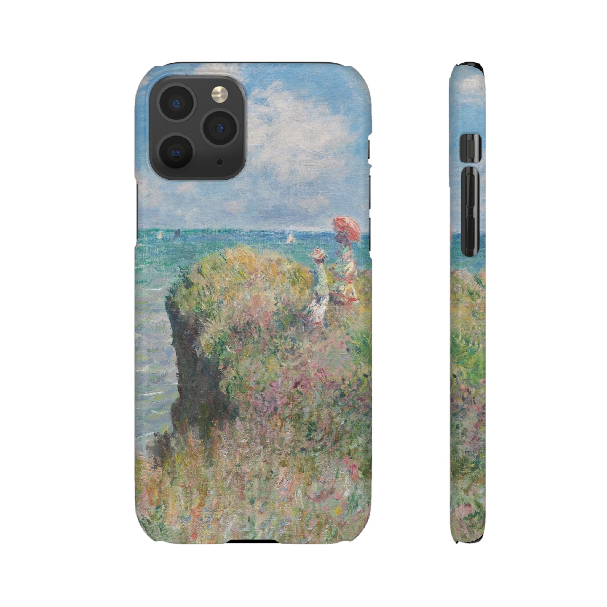 Cliff Walk at Pourville by Claude Monet - iPhone Slim Case