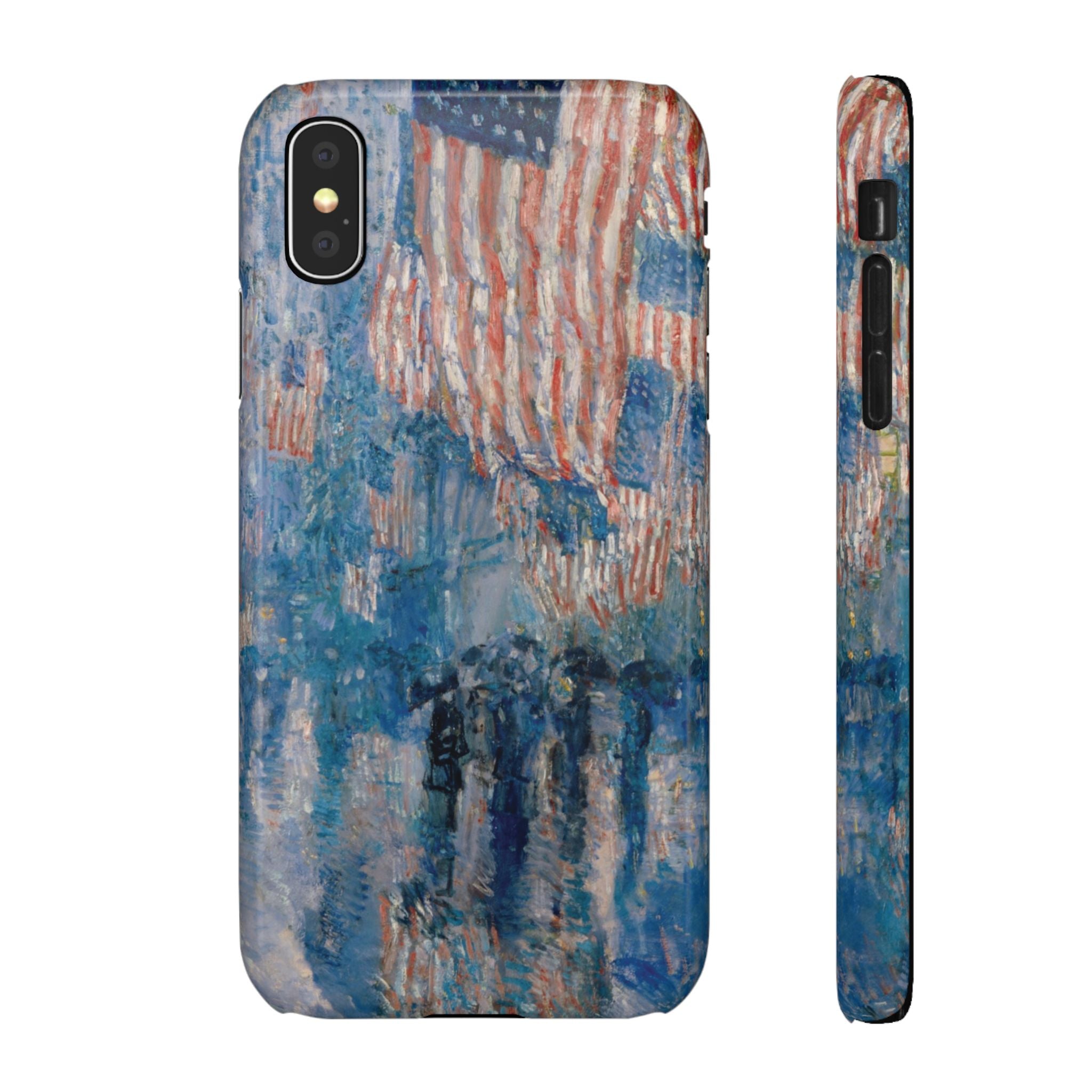The Avenue in the Rain by Childe Hassam - iPhone Slim Case