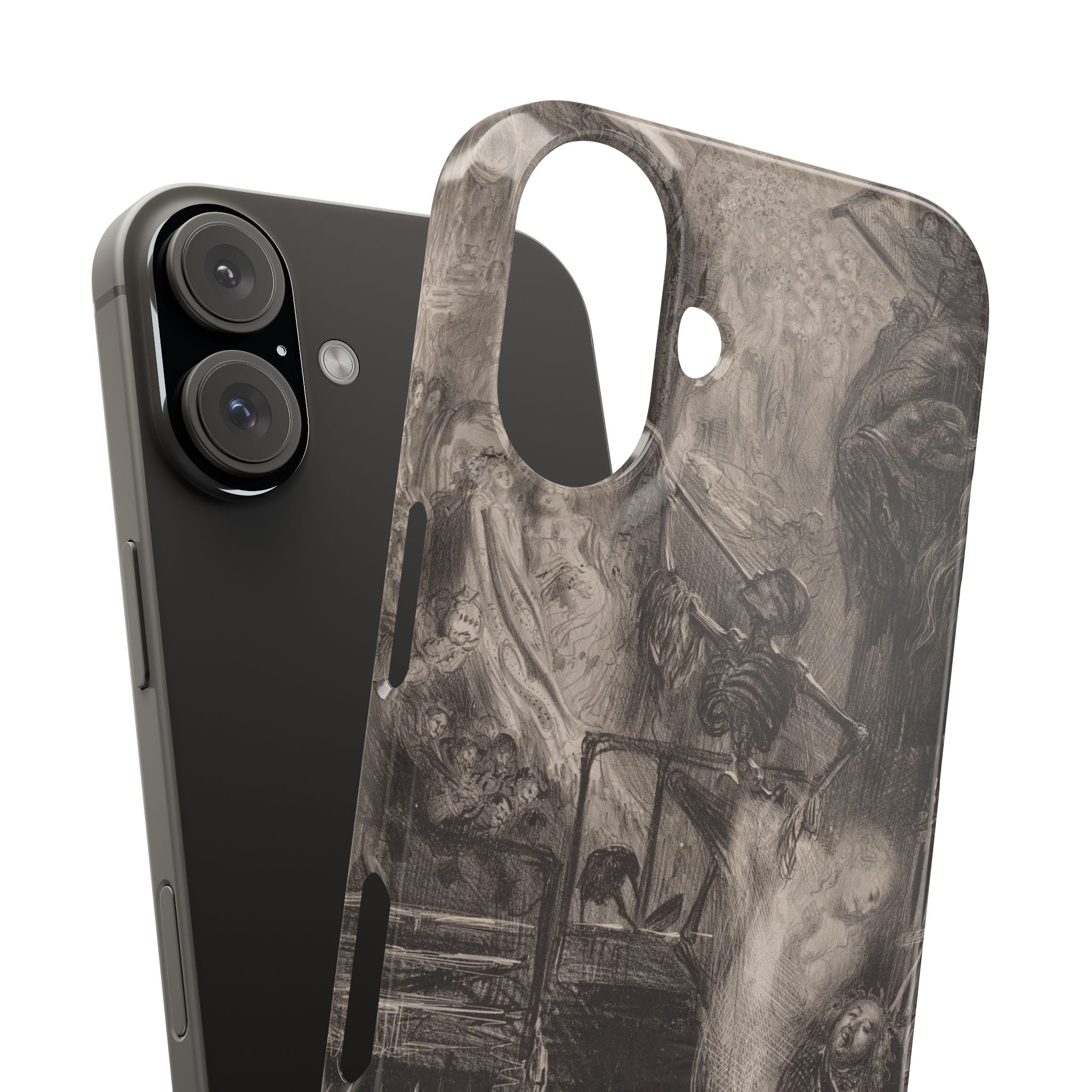 La Rue de la Vieille Lanterne by Gustave Doré - iPhone Slim Case