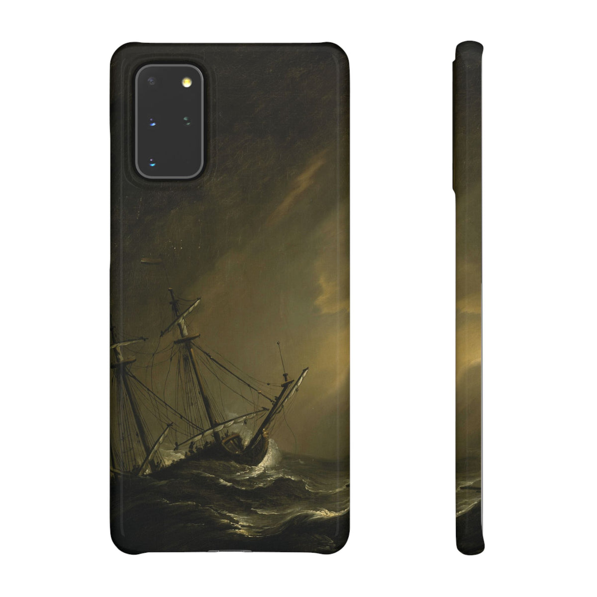 A Small Dutch Ship Riding out a Storm by Willem van de Velde - Samsung Slim Case