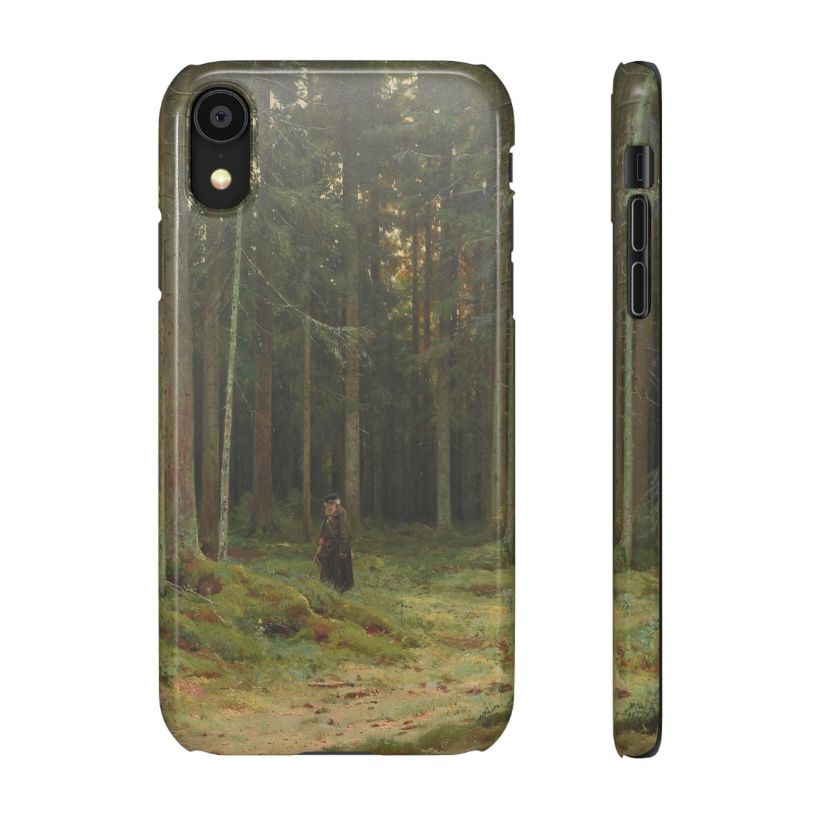 In the Forest of Countess Mordvinova Petergof by Ivan Ivanovich Shishkin - iPhone Slim Case