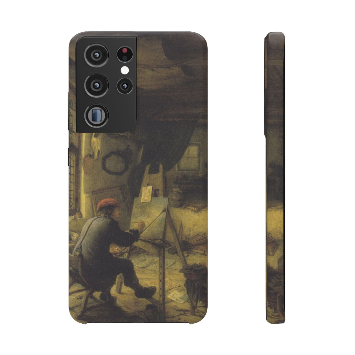 The Painter in His Workshop by Adriaen van Ostade - Samsung Slim Case