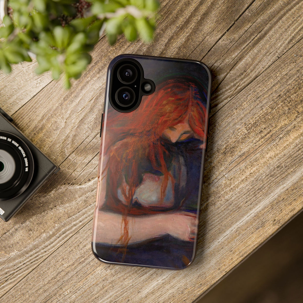 Vampire by Edvard Munch - iPhone Tough Case