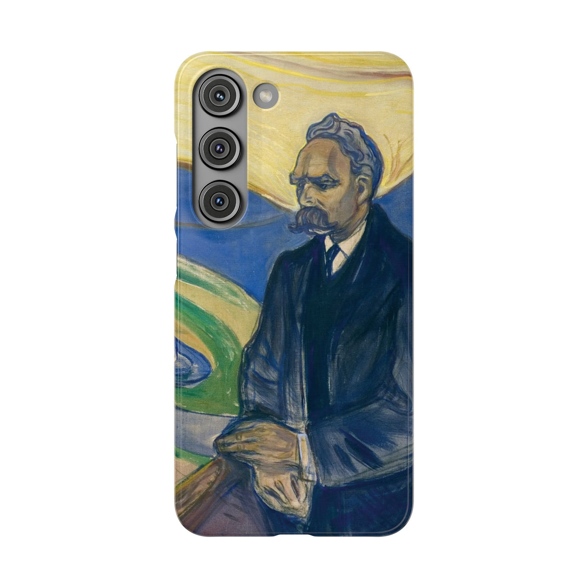 Portrait of Friedrich Nietzsche by Edvard Munch - Samsung Slim Case