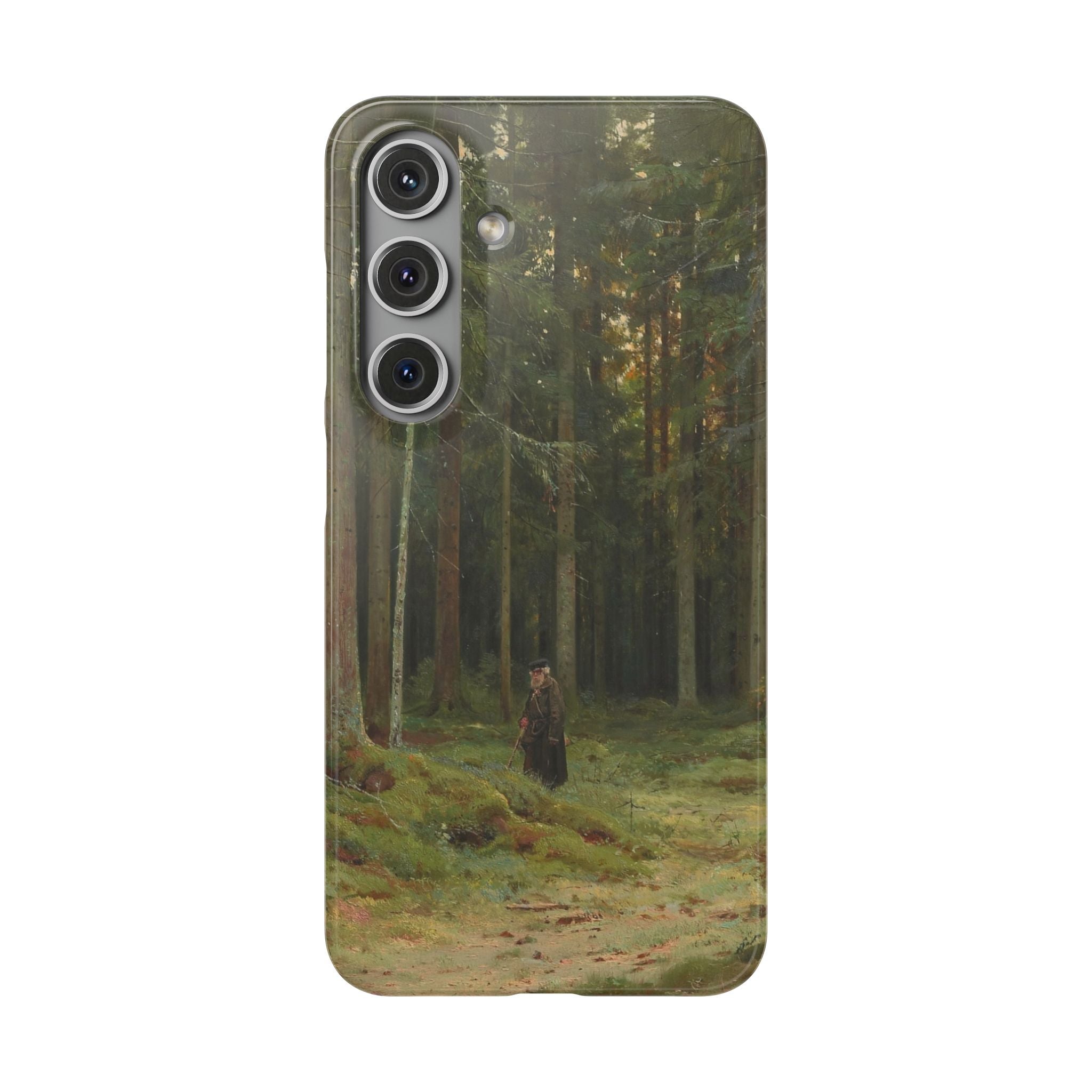 In the Forest of Countess Mordvinova Petergof by Ivan Ivanovich Shishkin - Samsung Slim Case