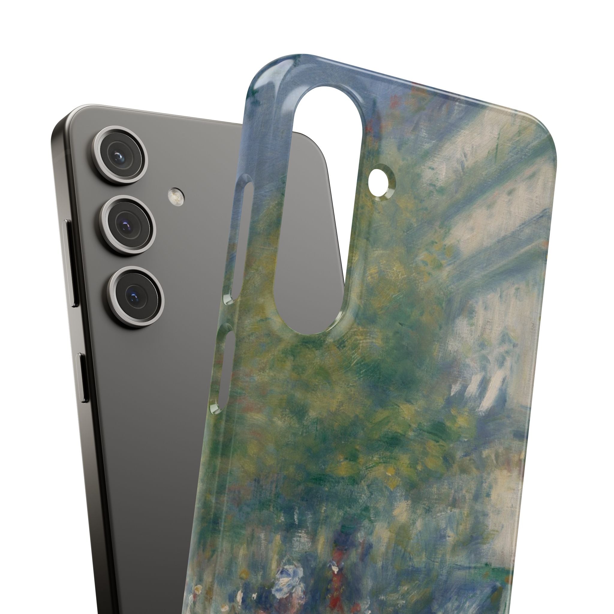 The Grands Boulevards by Pierre Auguste Renoir - Samsung Slim Case