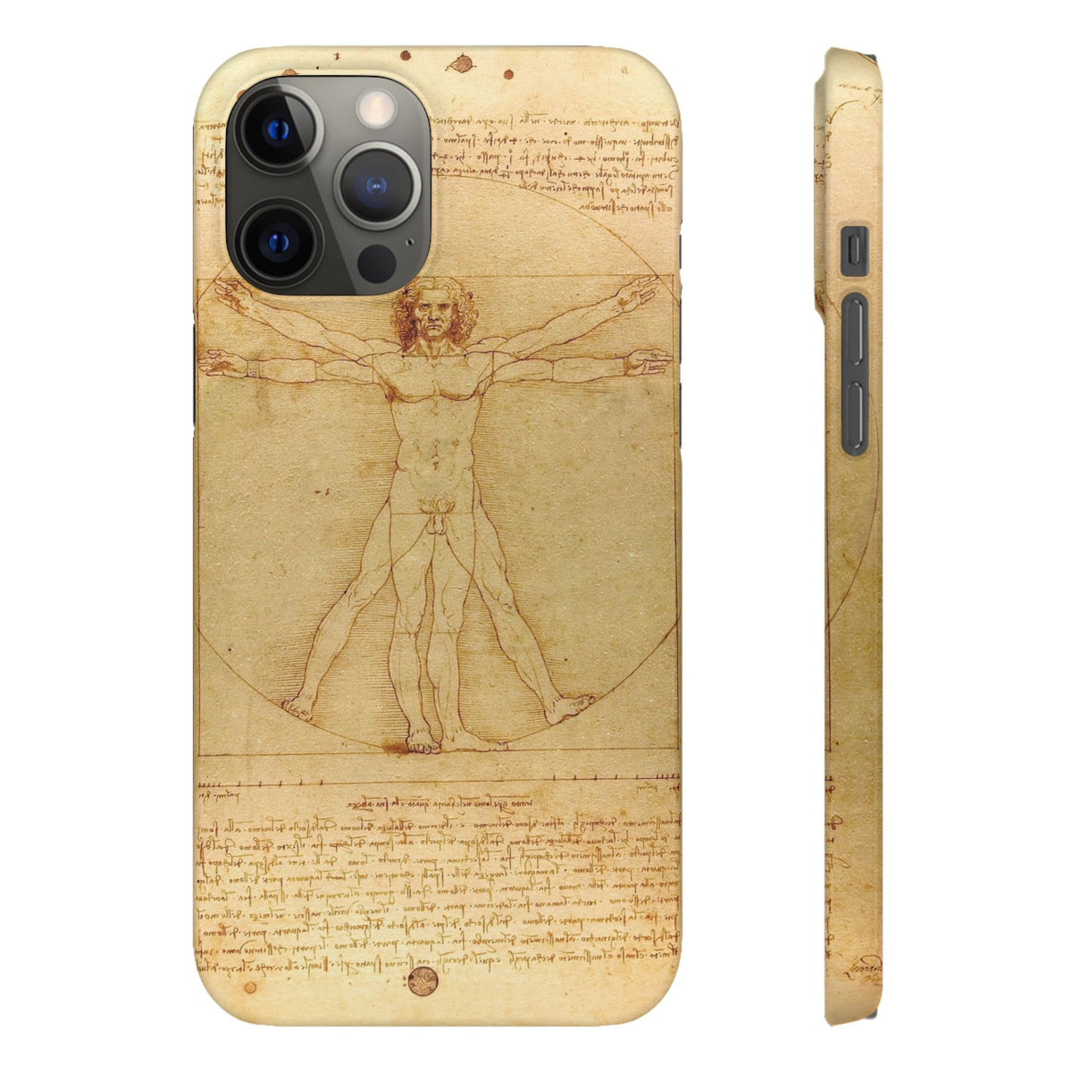 The Vitruvian Man by Leonardo da Vinci - iPhone Slim Case