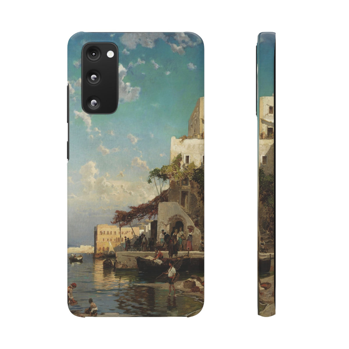 Evening Meeting of the Fishermen by Hermann Corrodi - Samsung Slim Case