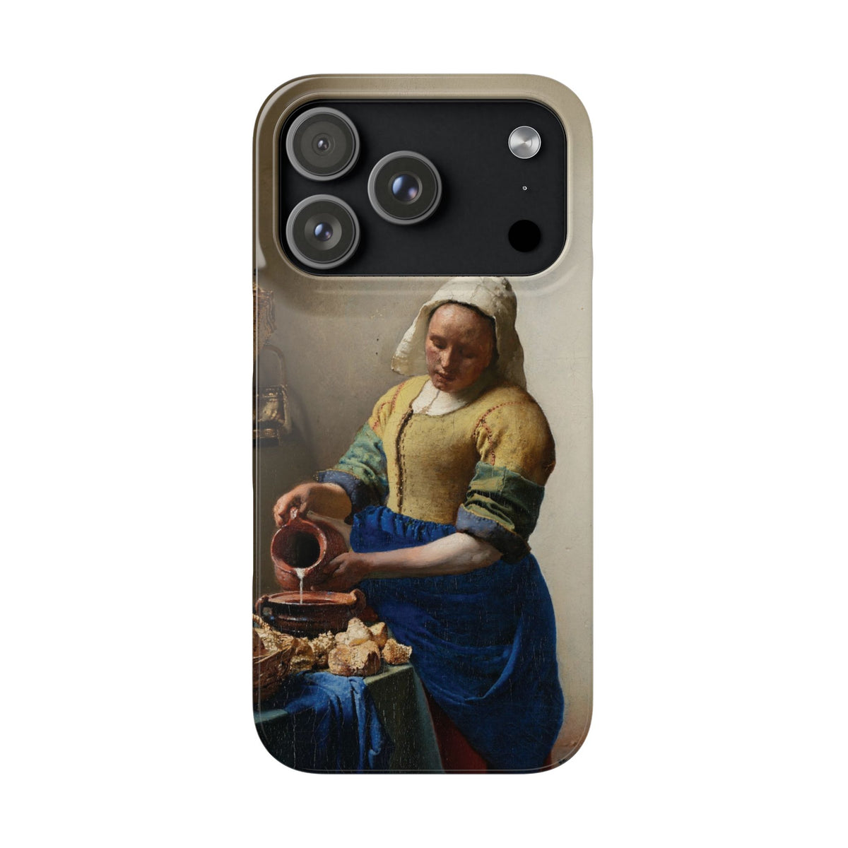 The Milkmaid by Johannes Vermeer - iPhone Slim Case