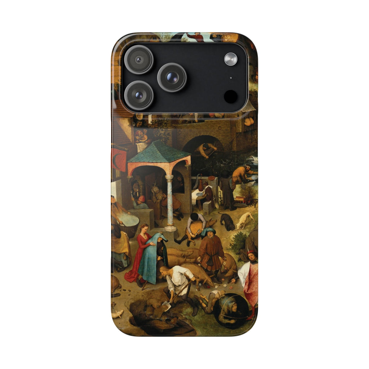 The Dutch Proverbs by Pieter Bruegel the Elder - iPhone Slim Case
