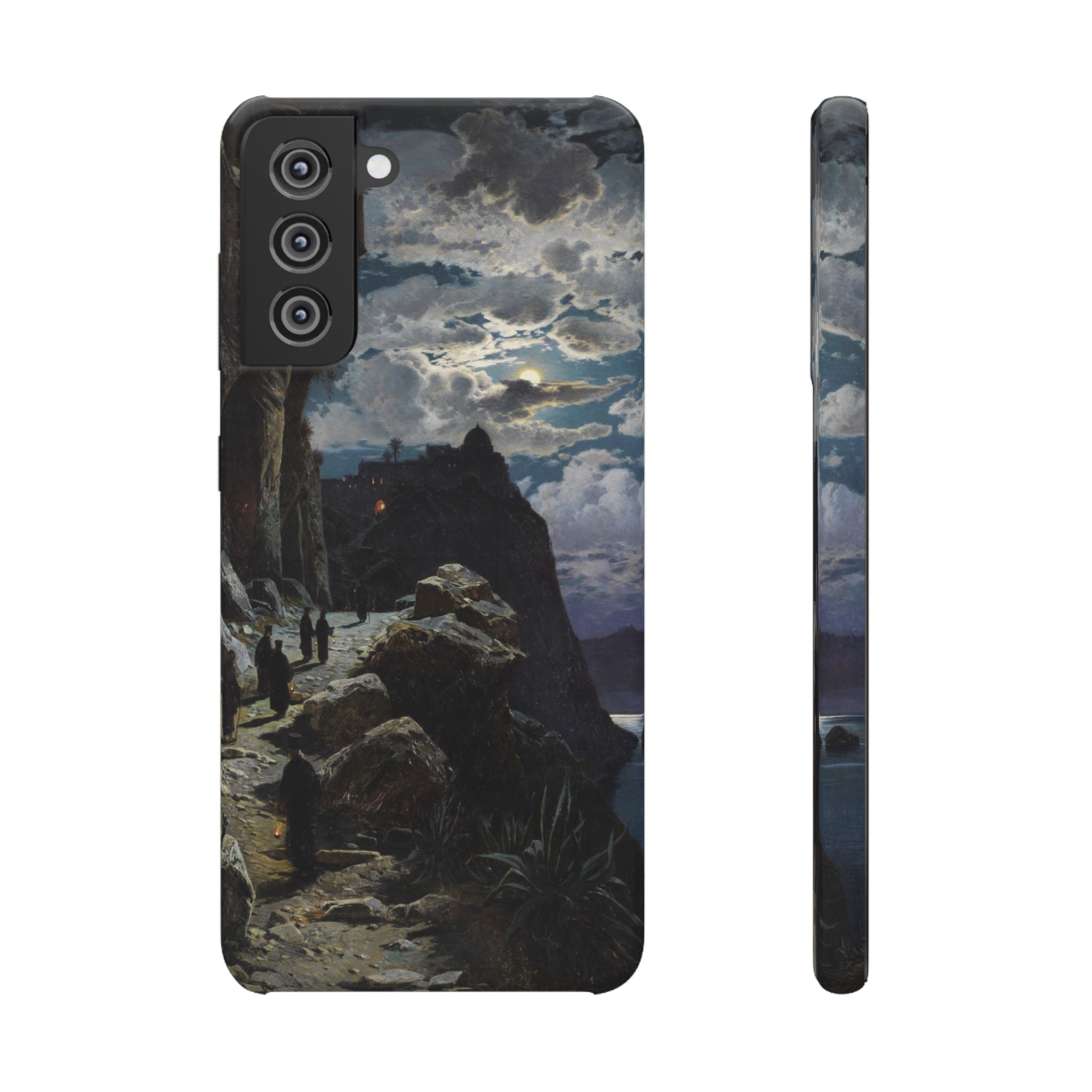 Procession of Monks on Mount Athos by Hermann Corrodi - Samsung Slim Case