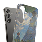Madame Monet and Her Son by Claude Monet - Samsung Slim Case