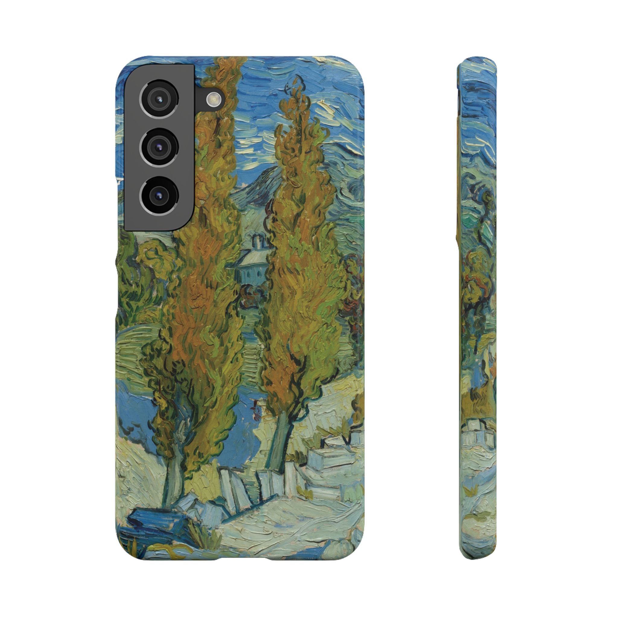 Two Poplars in the Alpilles near Saint-Rémy by Vincent van Gogh - Samsung Slim Case