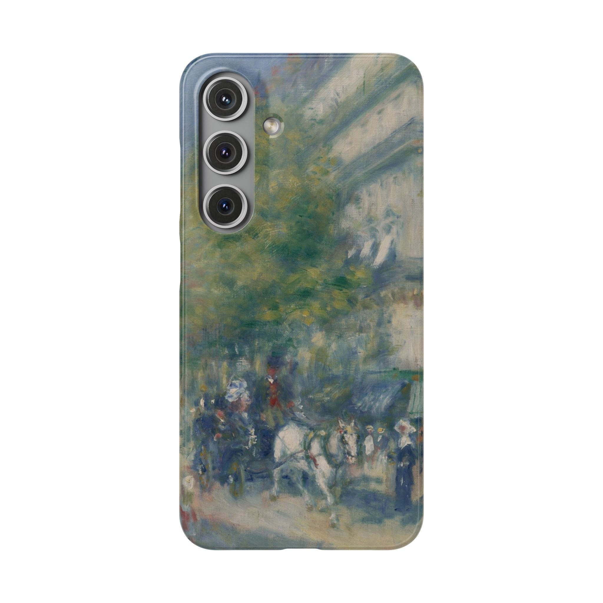The Grands Boulevards by Pierre Auguste Renoir - Samsung Slim Case