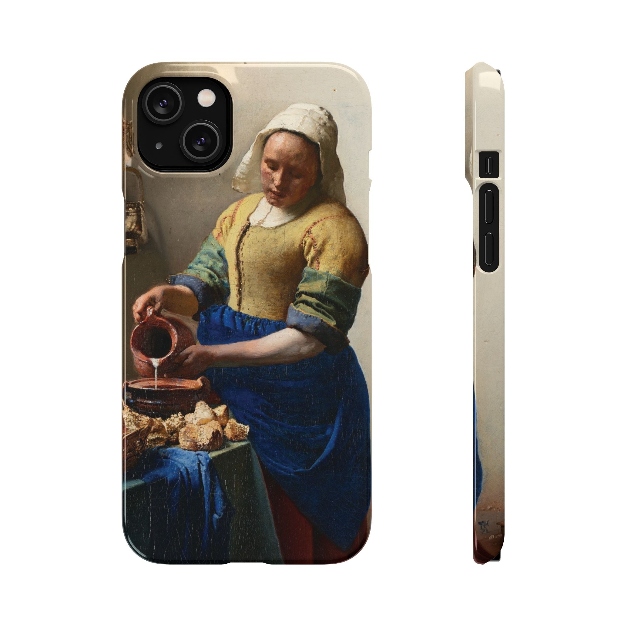 The Milkmaid by Johannes Vermeer - iPhone Slim Case