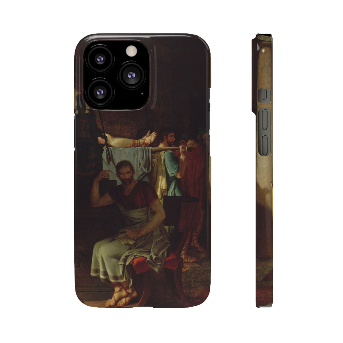 The Lictors Bring to Brutus the Bodies of His Sons I by Jacques-Louis David - iPhone Slim Case