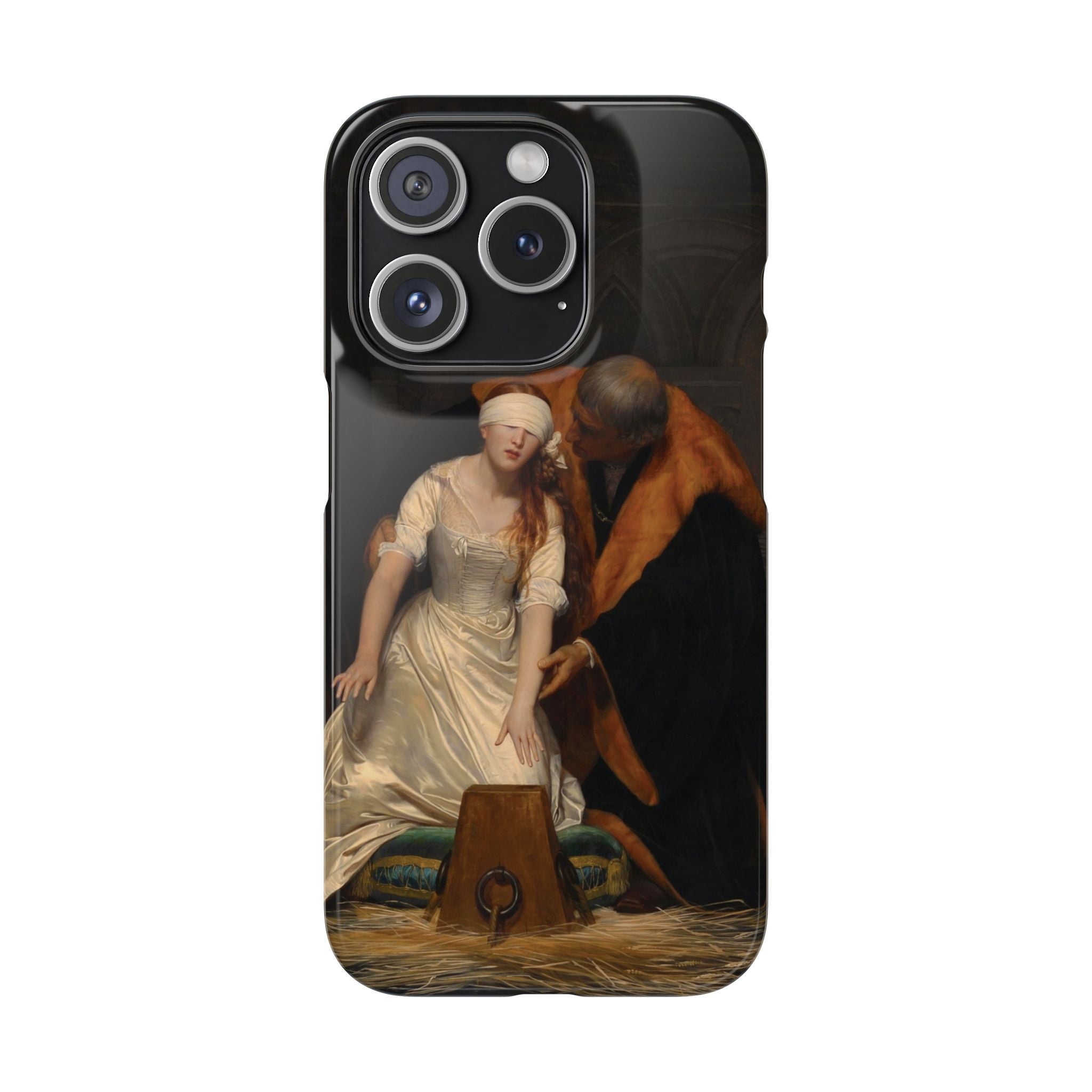 The Execution of Lady Jane Grey by Paul Delaroche - iPhone Slim Case