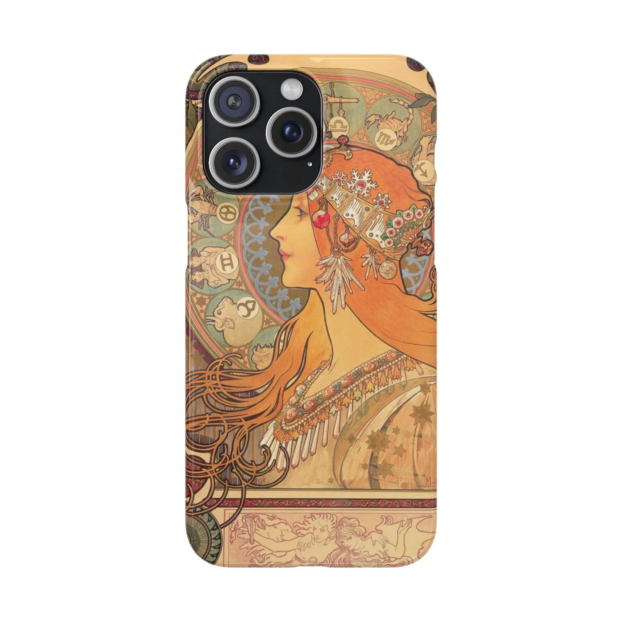 Zodiac by Alphonse Mucha - iPhone Slim Case