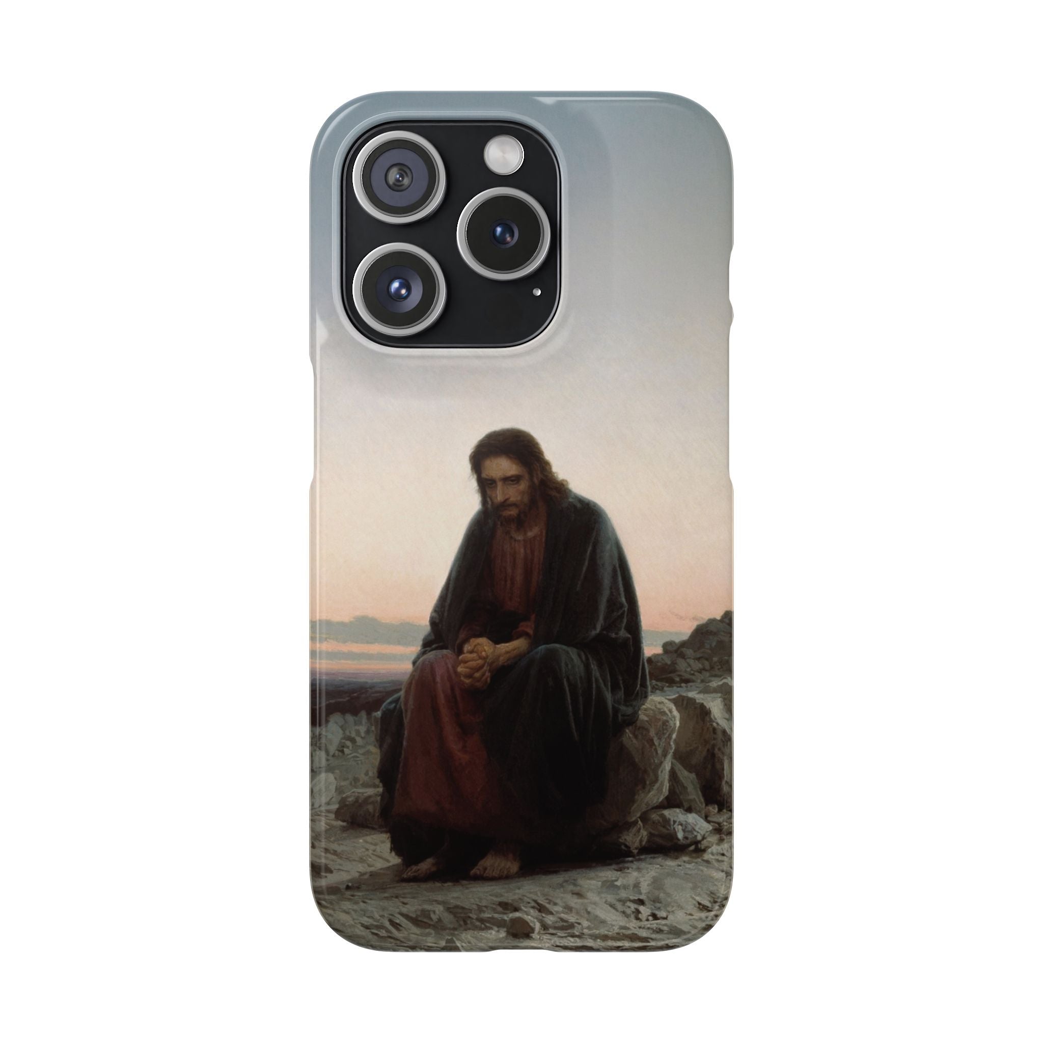Christ in the Desert by Ivan Kramskoy - iPhone Slim Case