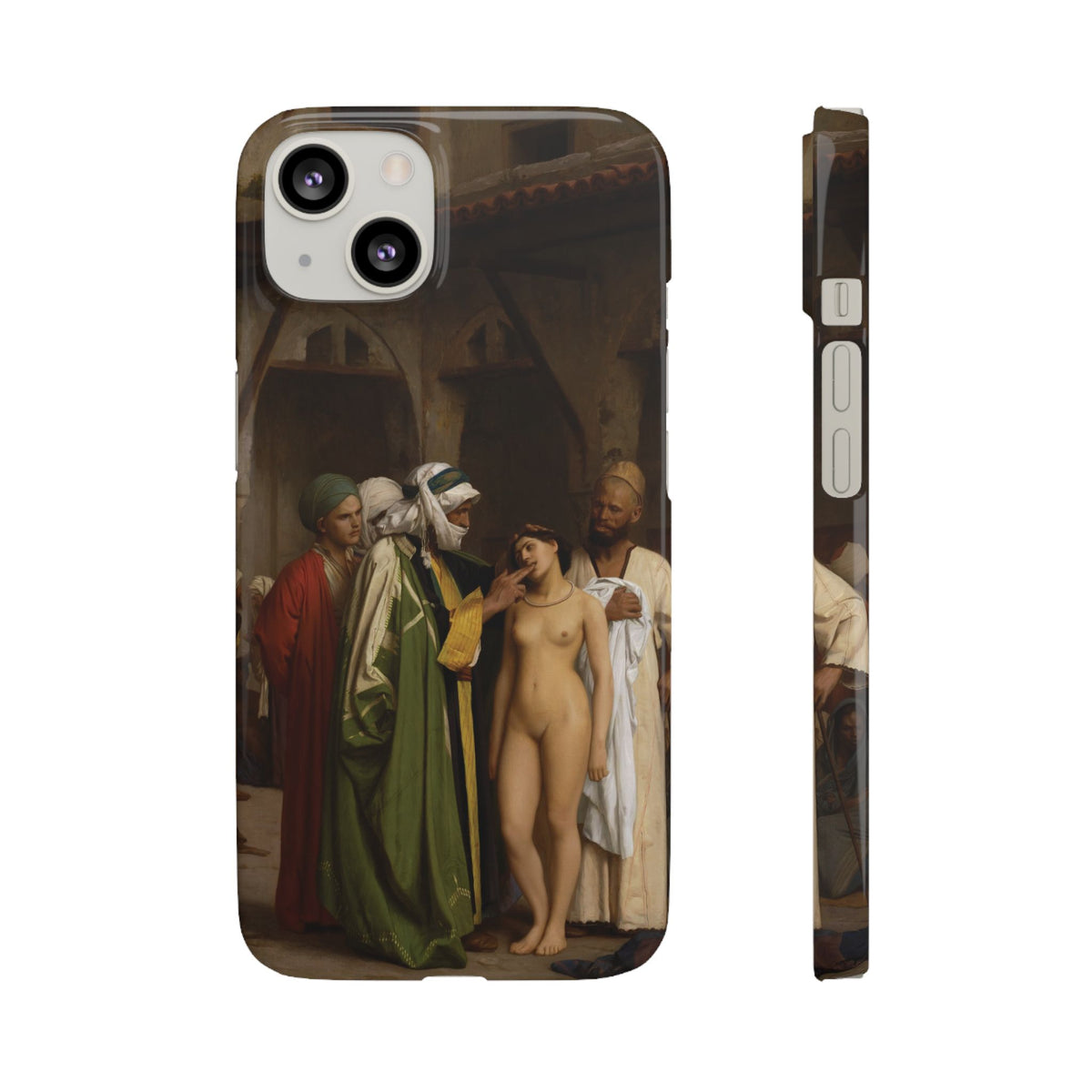 Le Marche d'esclaves by Jean-Leon Gerome - iPhone Slim Case