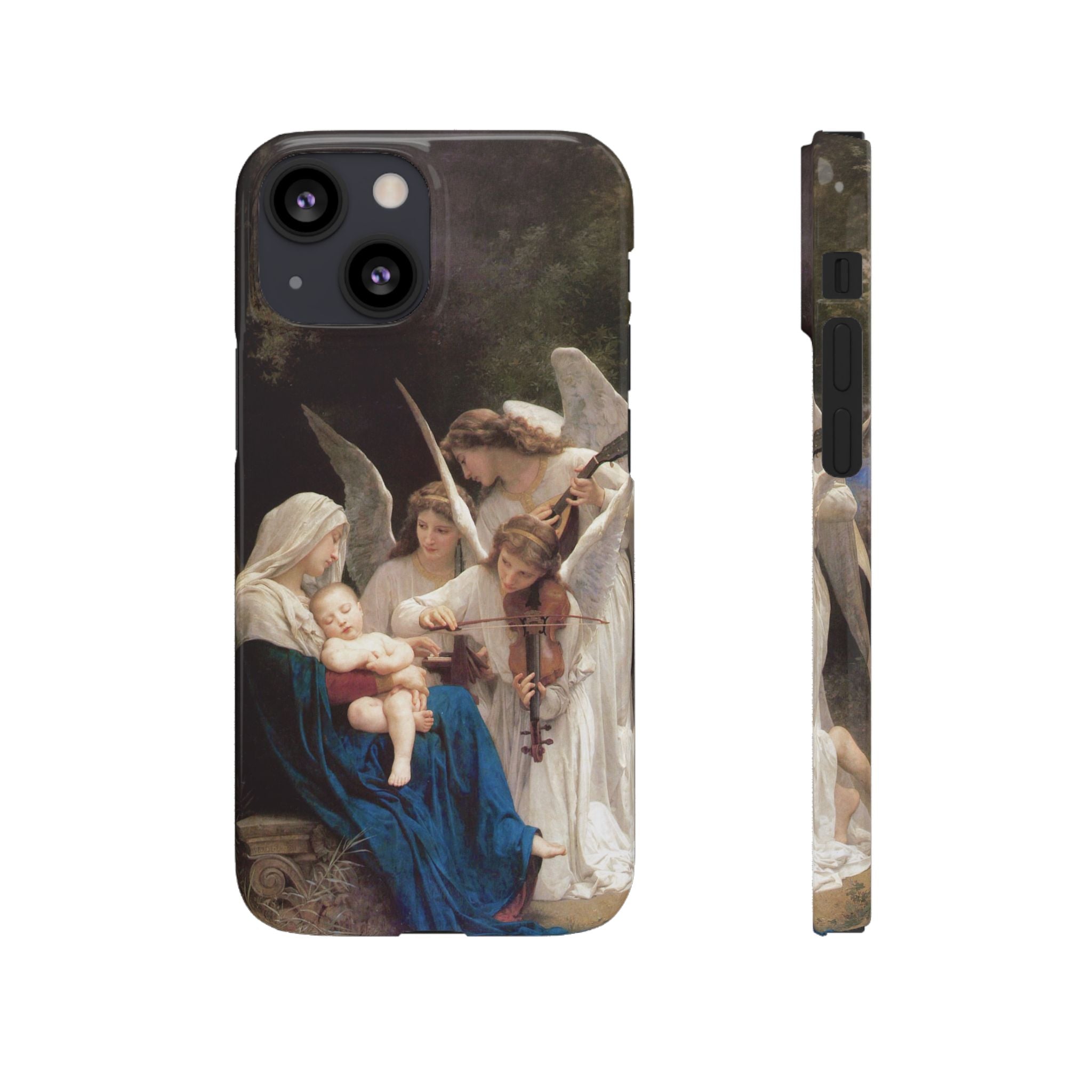 The Virgin of the angels by William-Adolphe Bouguereau - iPhone Slim Case
