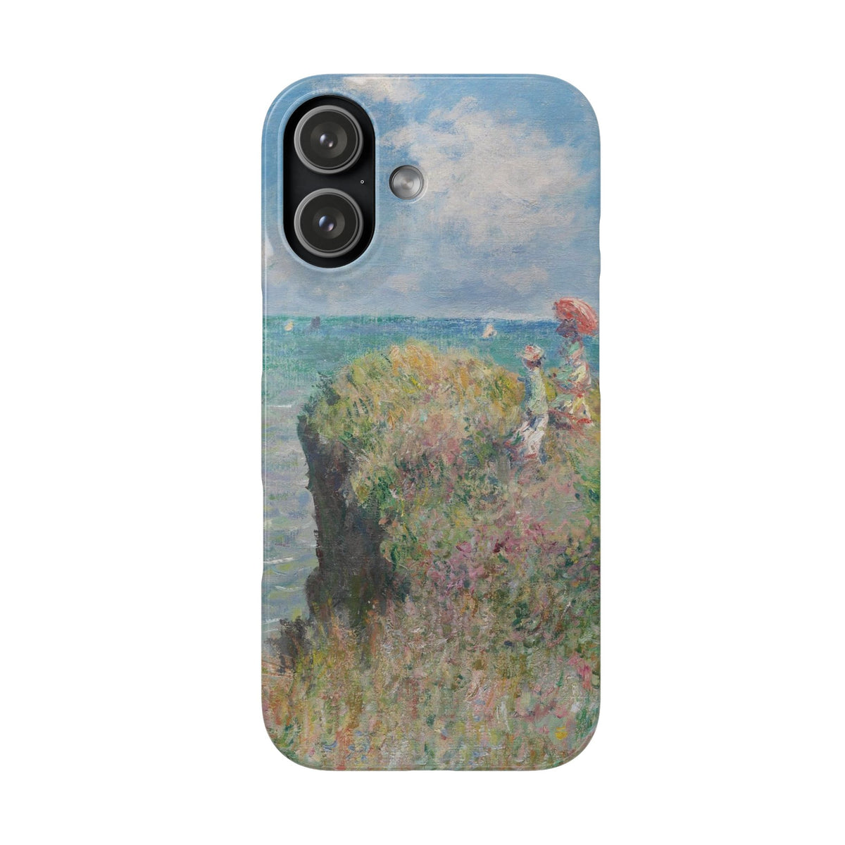 Cliff Walk at Pourville by Claude Monet - iPhone Slim Case
