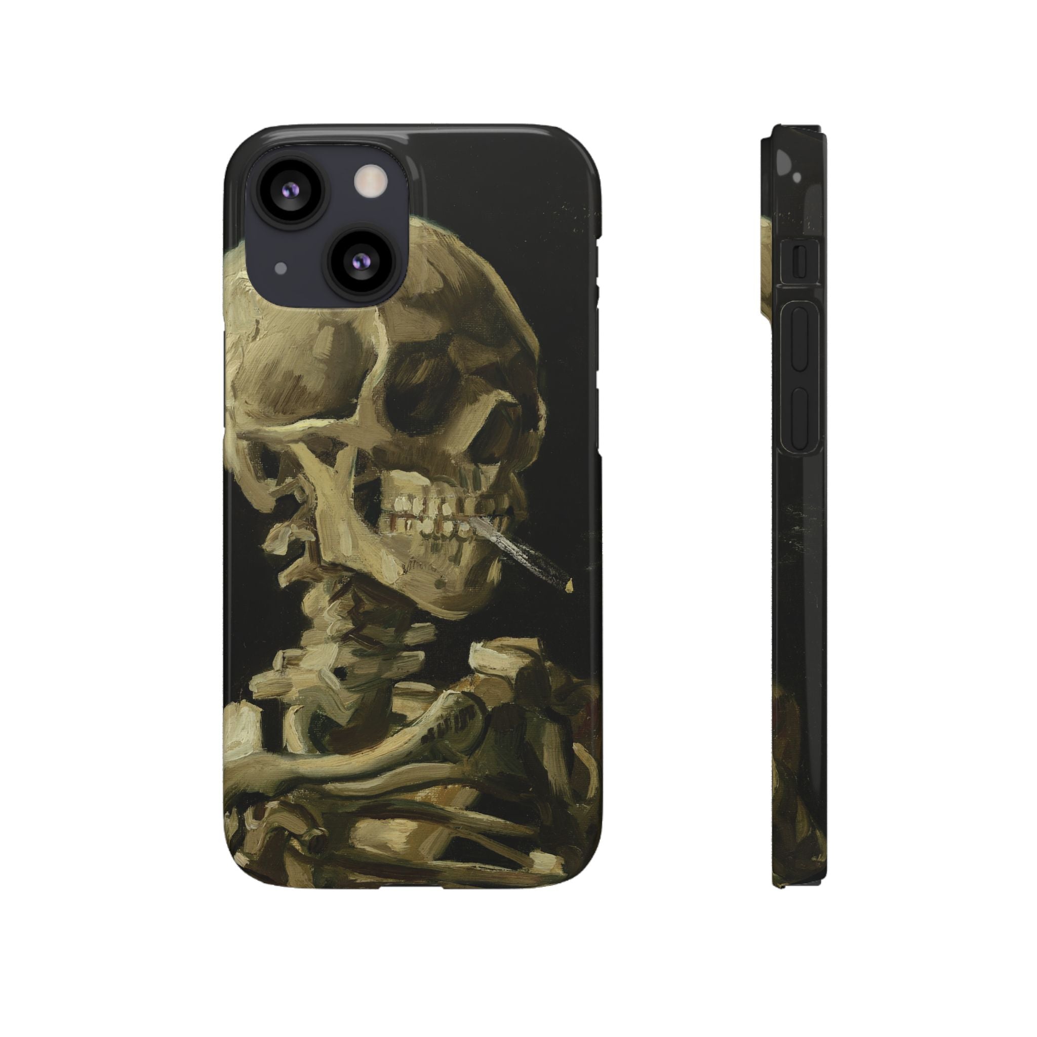 Head of a Skeleton with a Burning Cigarette by Vincent van Gogh - iPhone Slim Case