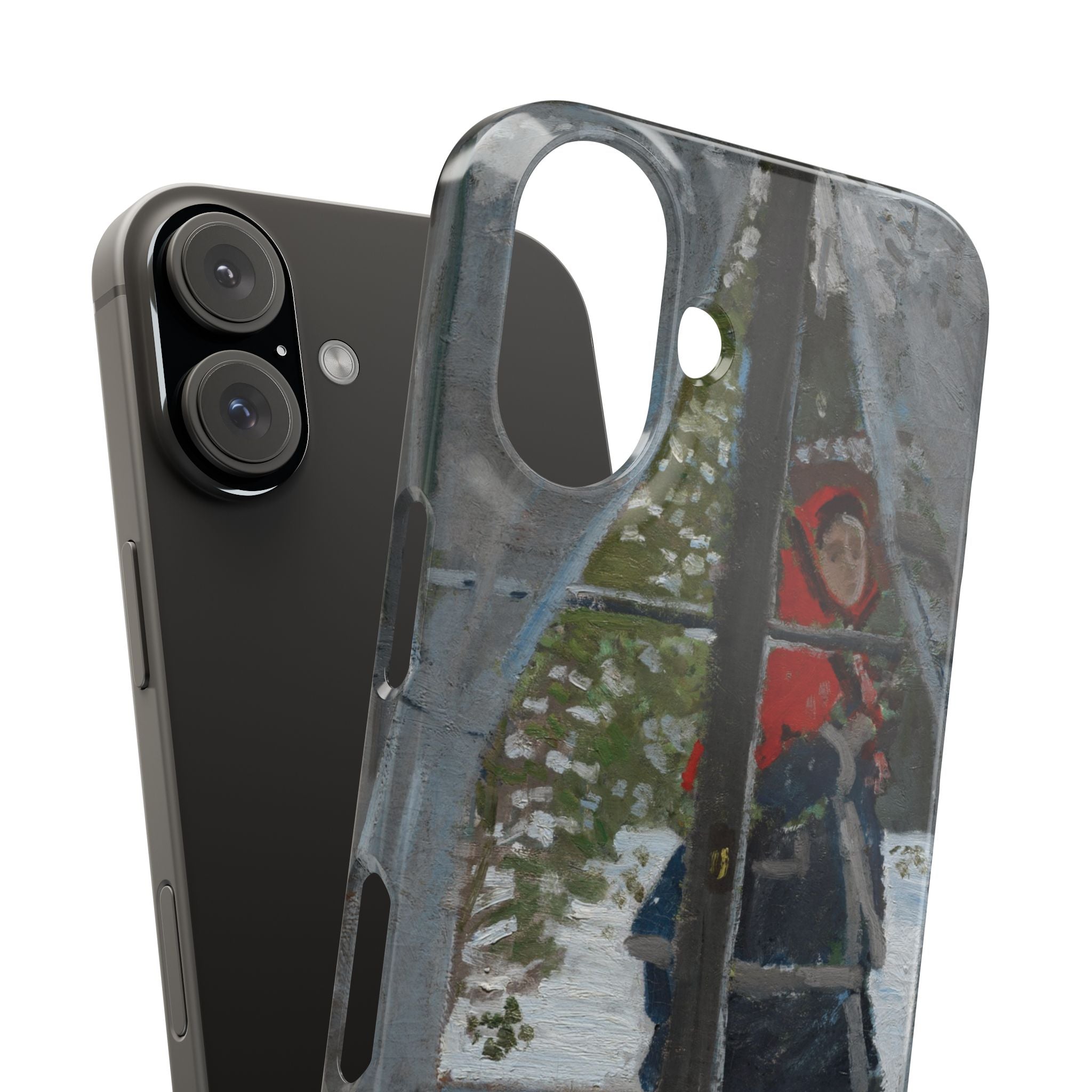 Le mouchoir rouge by Claude Monet - iPhone Slim Case