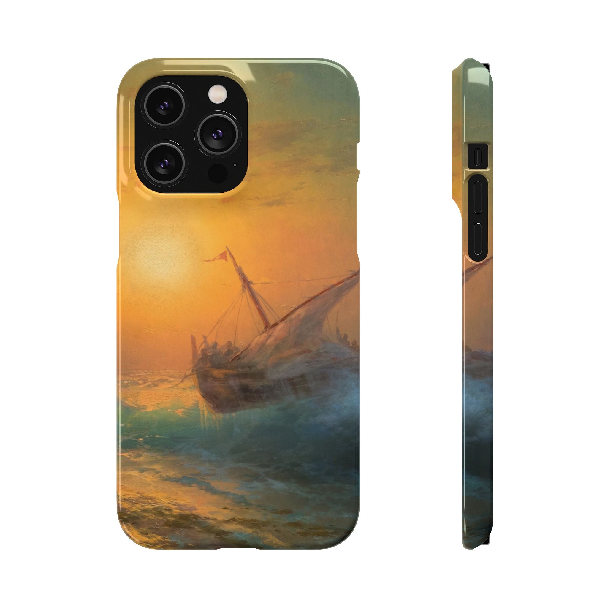 Stormy Sea at Sunset by Ivan Aivazovsky - iPhone Slim Case