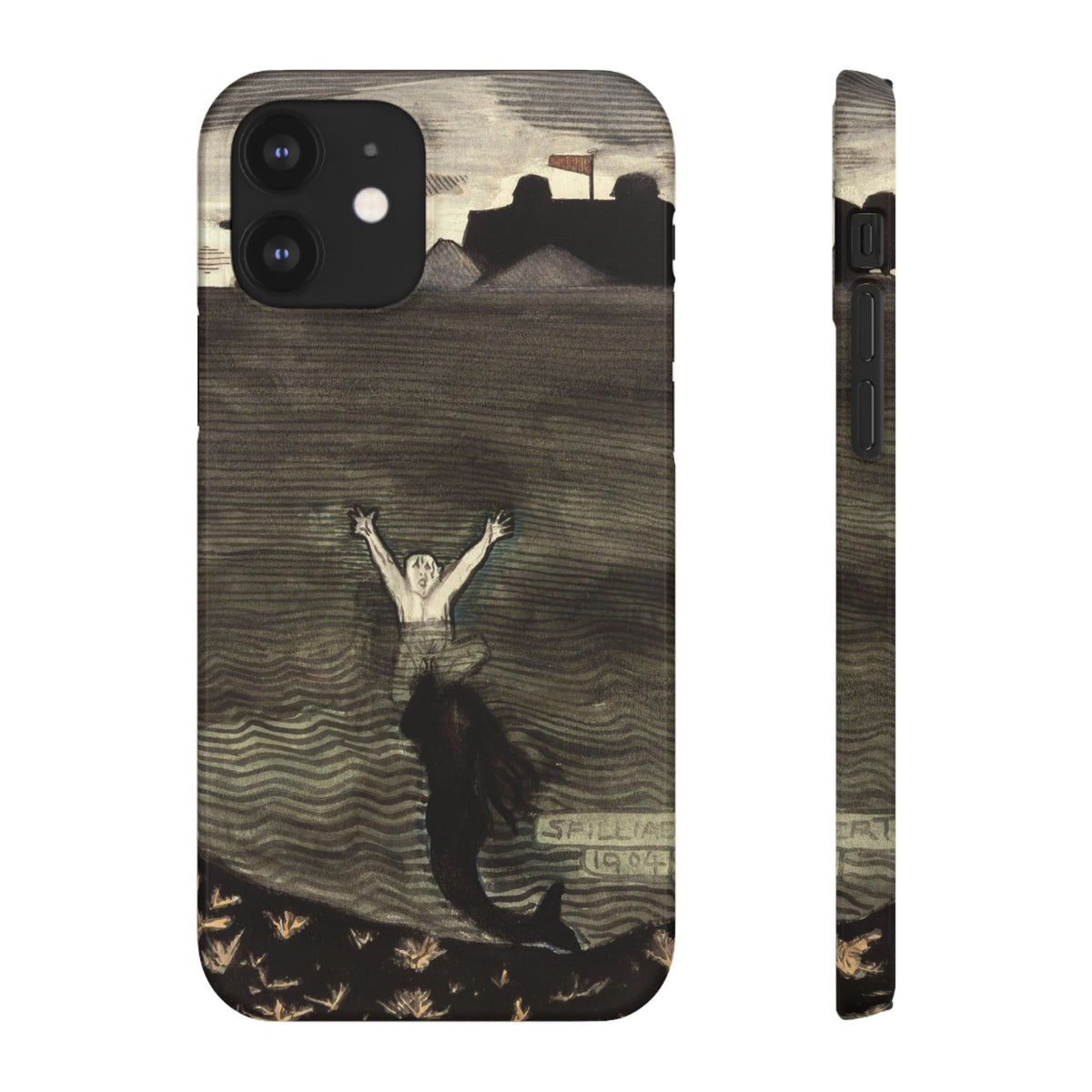 The Call of the Mermaid The Drowning by Leon Spilliaert - iPhone Slim Case