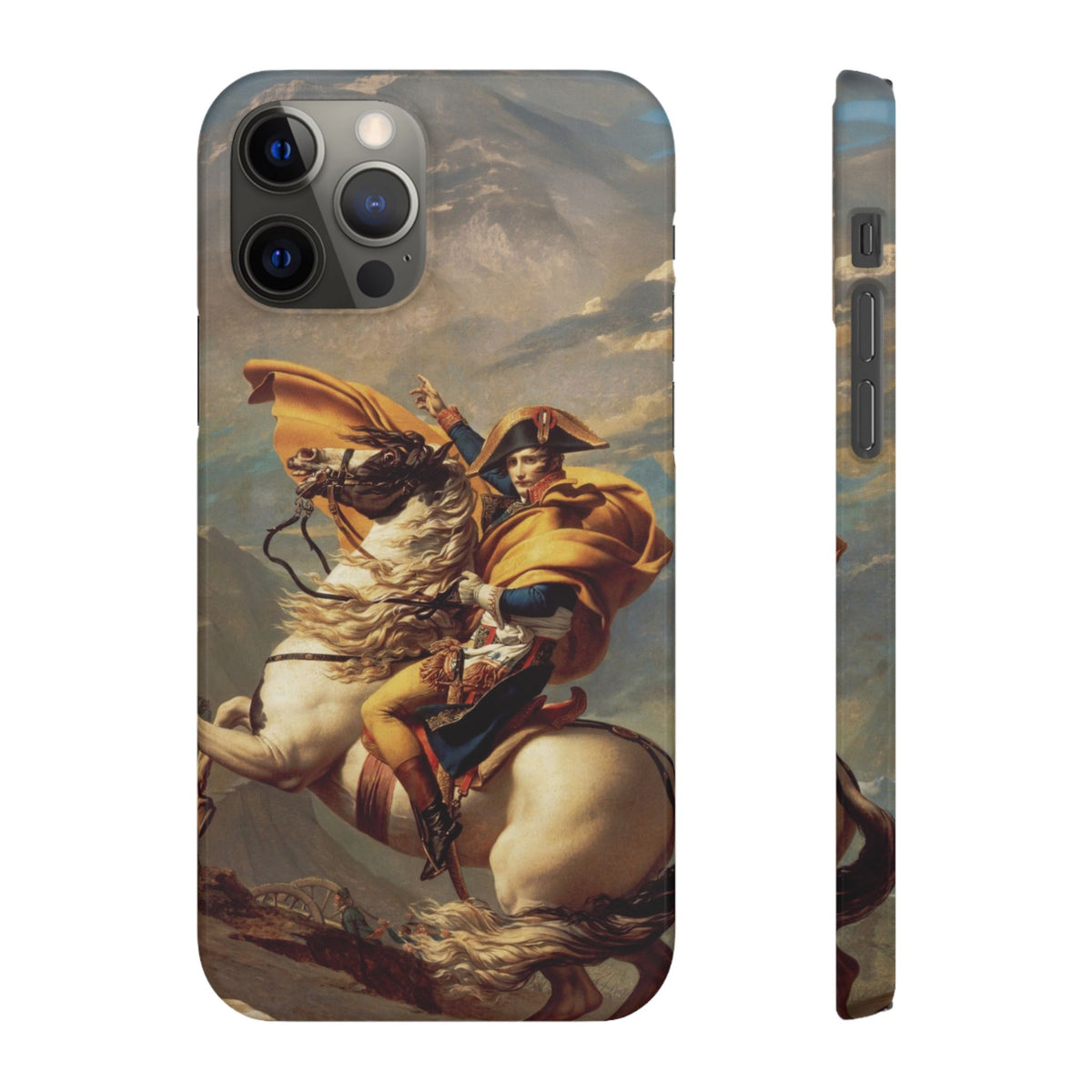 Napoleon at the Saint-Bernard Pass by Jacques-Louis David - iPhone Slim Case