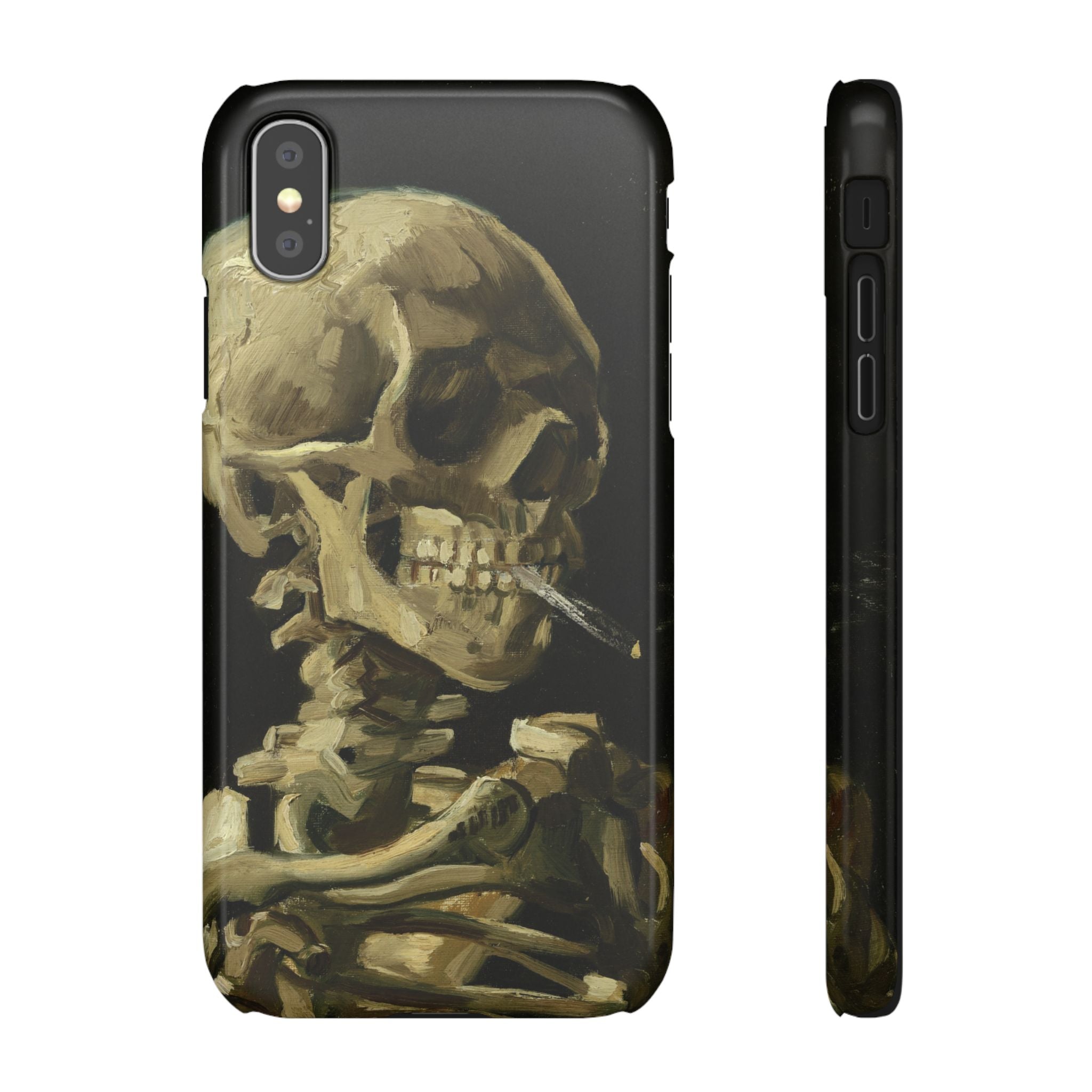 Head of a Skeleton with a Burning Cigarette by Vincent van Gogh - iPhone Slim Case