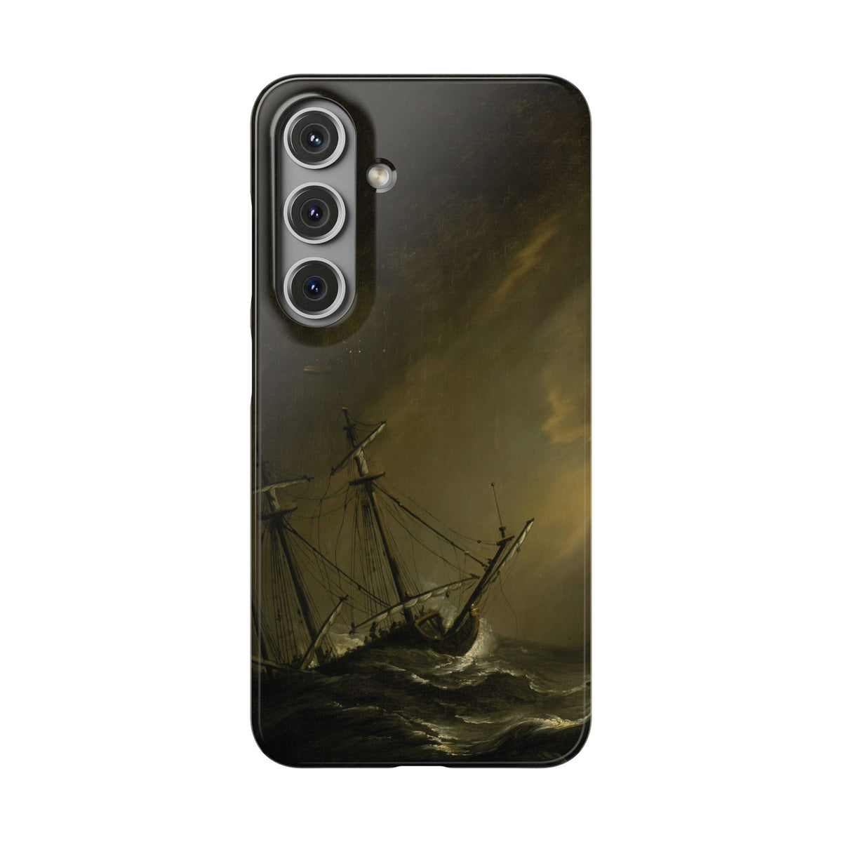 A Small Dutch Ship Riding out a Storm by Willem van de Velde - Samsung Slim Case