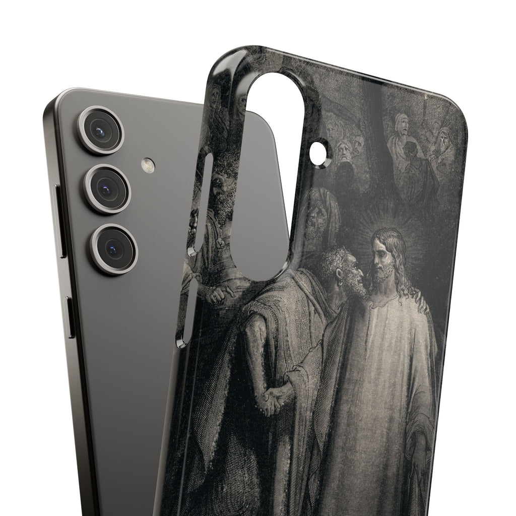 The Holy Bible: Plate CXLI “The Judas Kiss” by Gustave Doré - Samsung Slim Case