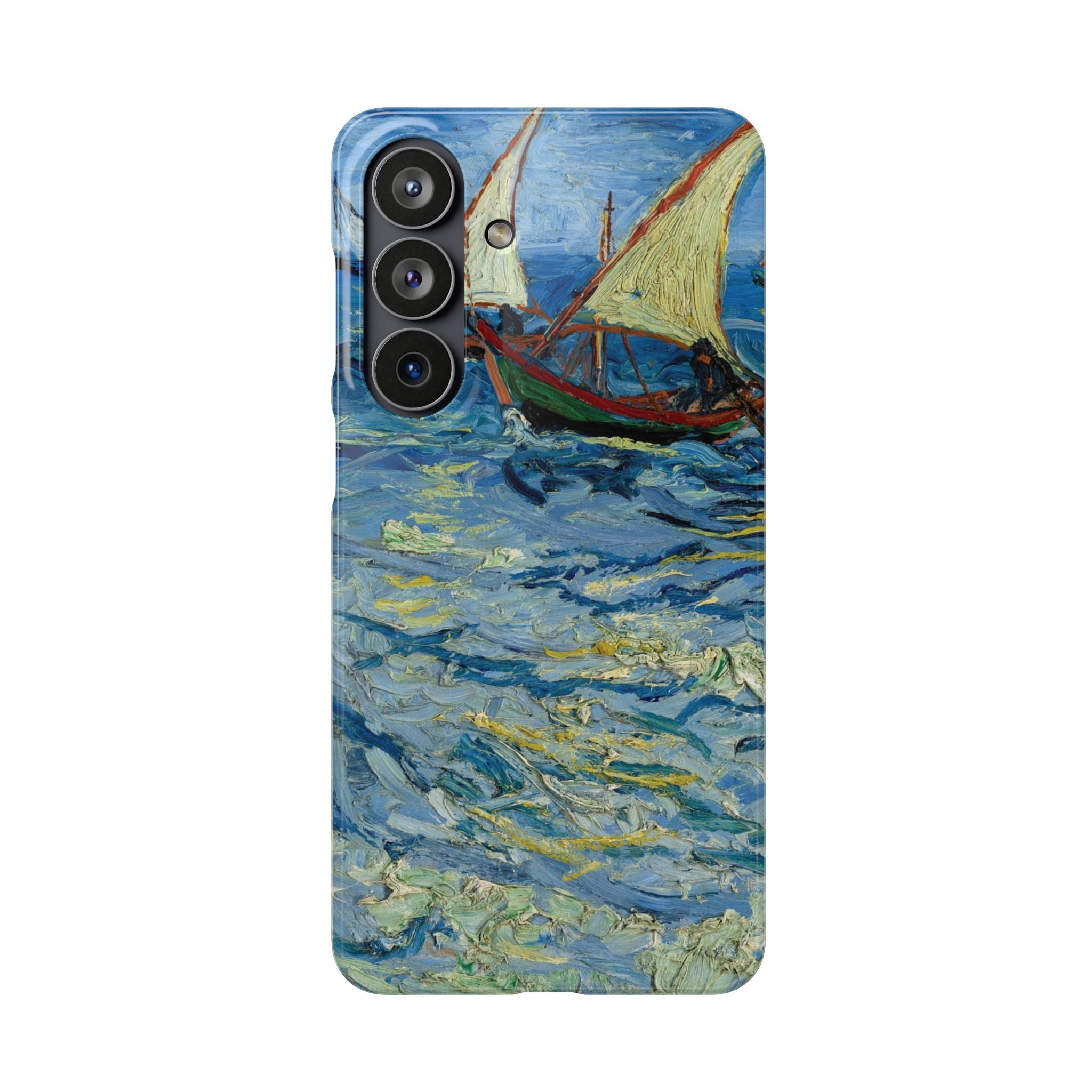 Fishing Boats at Sea by Vincent van Gogh - Samsung Slim Case