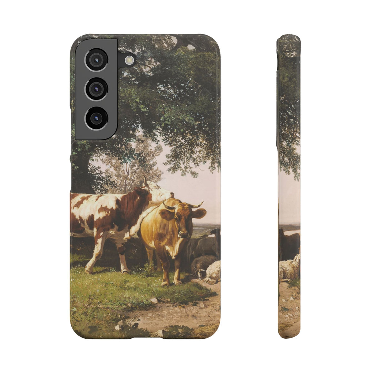 Herd under Trees by Ivan Ivanovich Shishkin - Samsung Slim Case