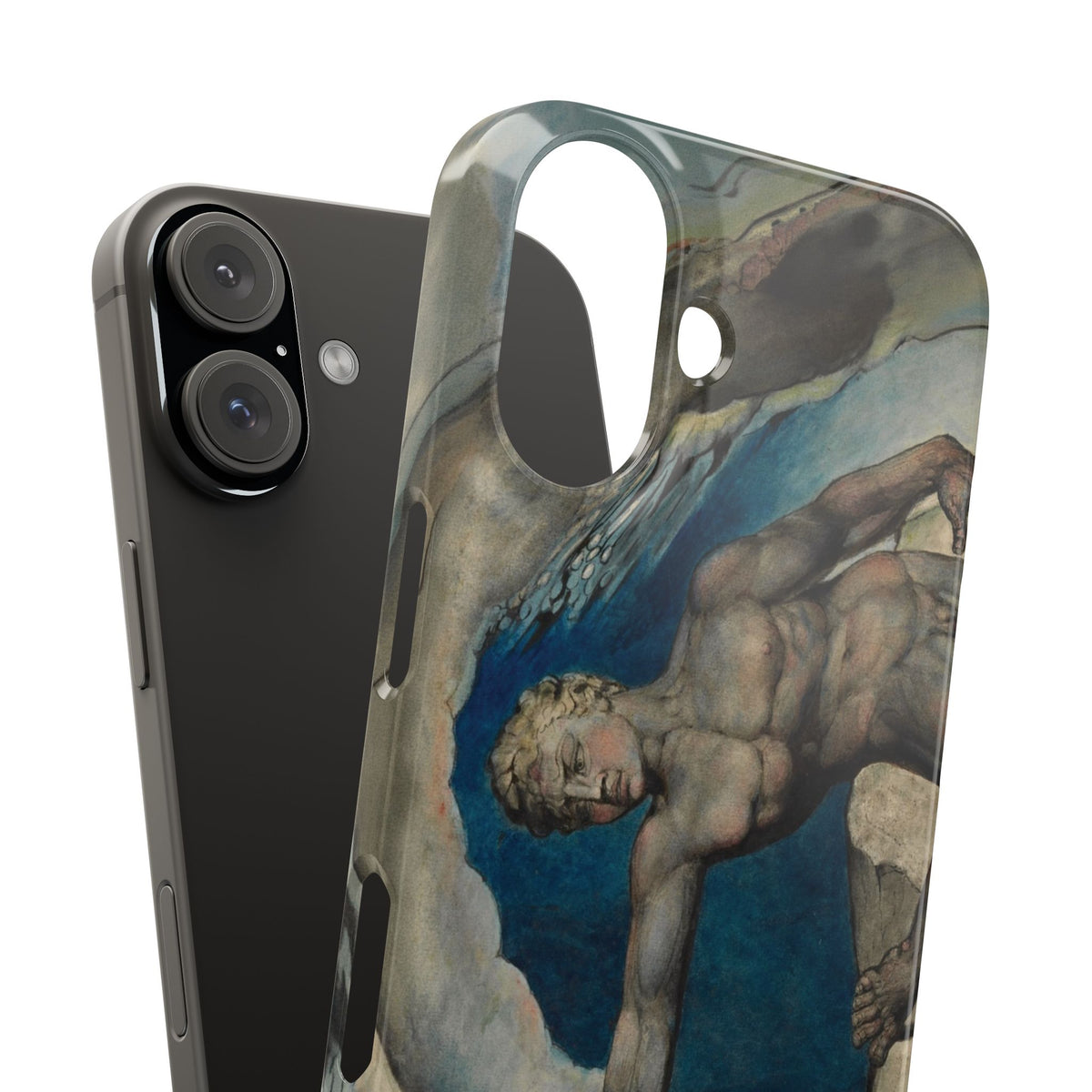 Antaeus setting down Dante and Virgil in the Last Circle of Hell by William Blake - iPhone Slim Case