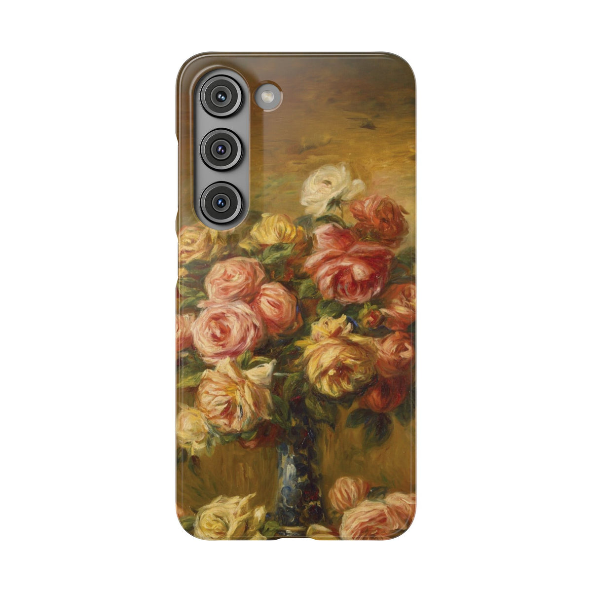 Roses in a Vase by Pierre Auguste Renoir - Samsung Slim Case