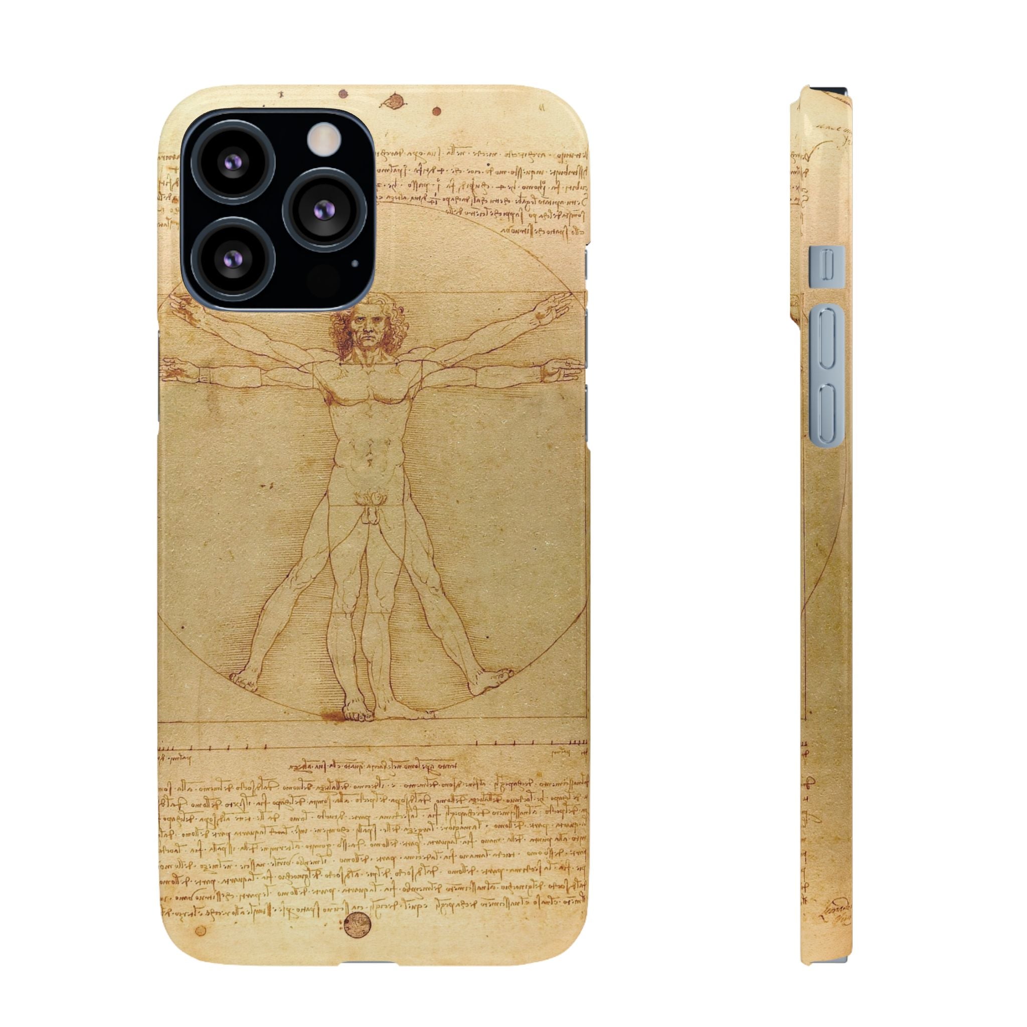 The Vitruvian Man by Leonardo da Vinci - iPhone Slim Case