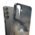 Studie einer Wolke und Landschaft bei Mondlicht von Johan Dahl – Samsung Slim Case