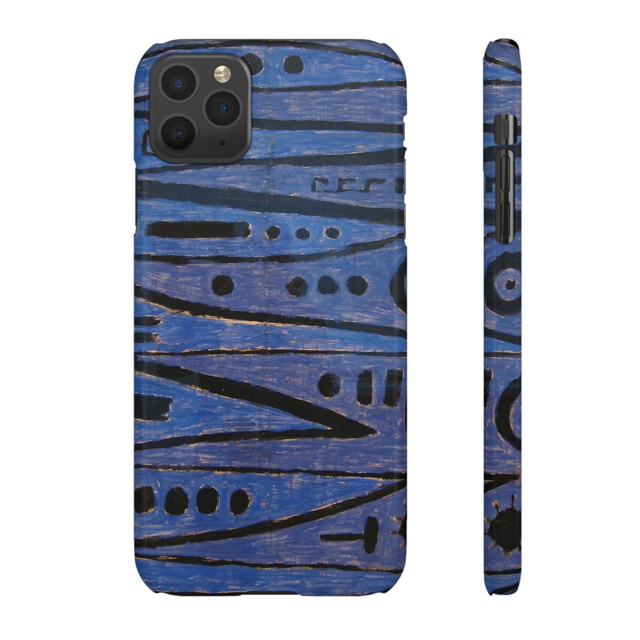 Heroic strokes of the bow by Paul Klee - iPhone Slim Case