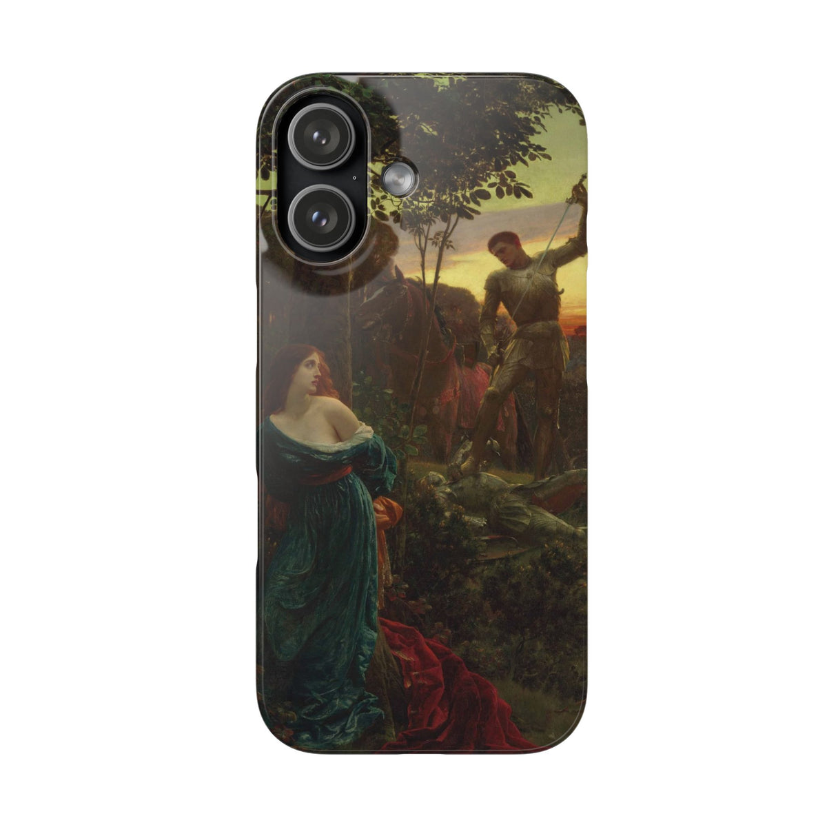 Chivalry by Frank Dicksee - iPhone Slim Case