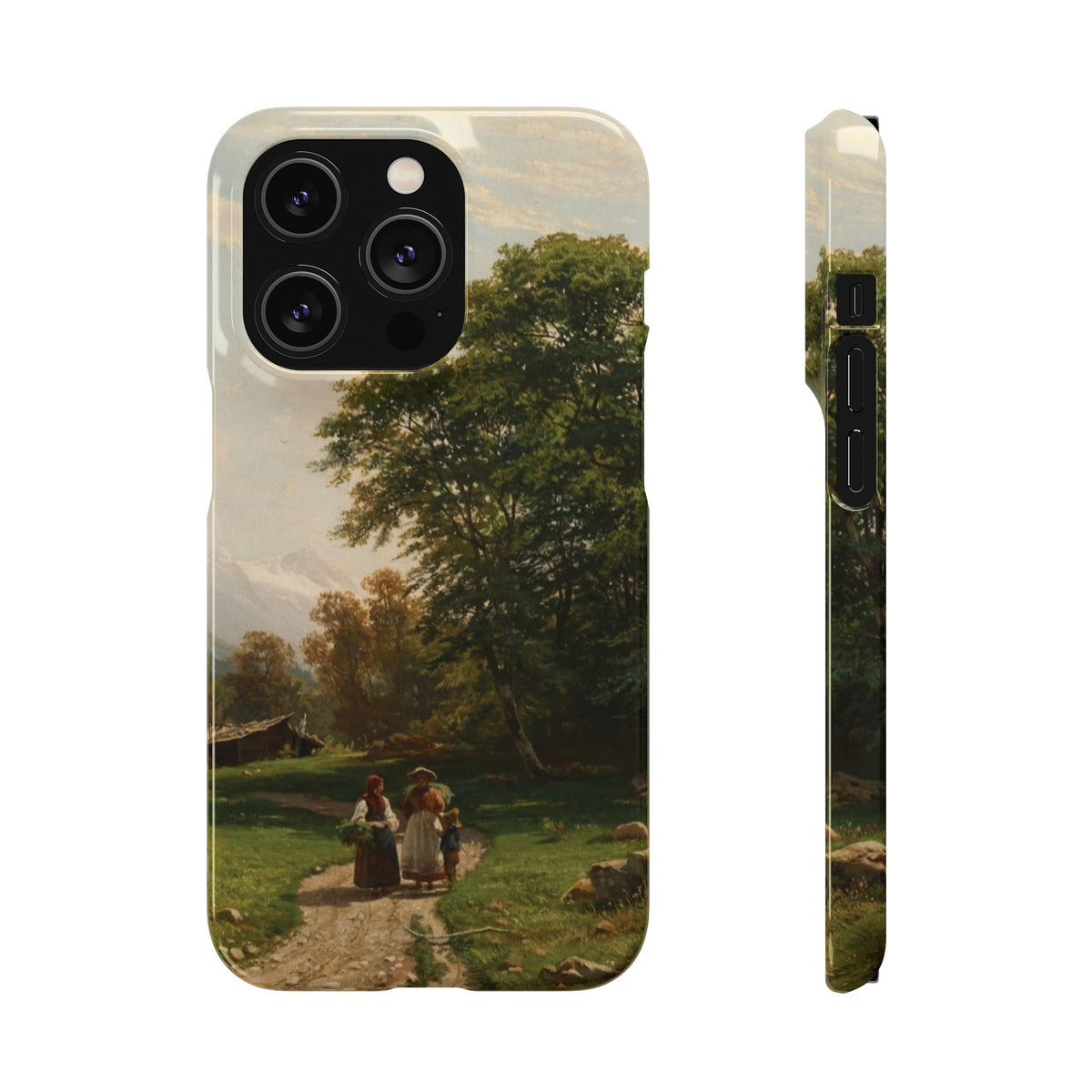 Swiss Landscape by Ivan Ivanovich Shishkin - iPhone Slim Case