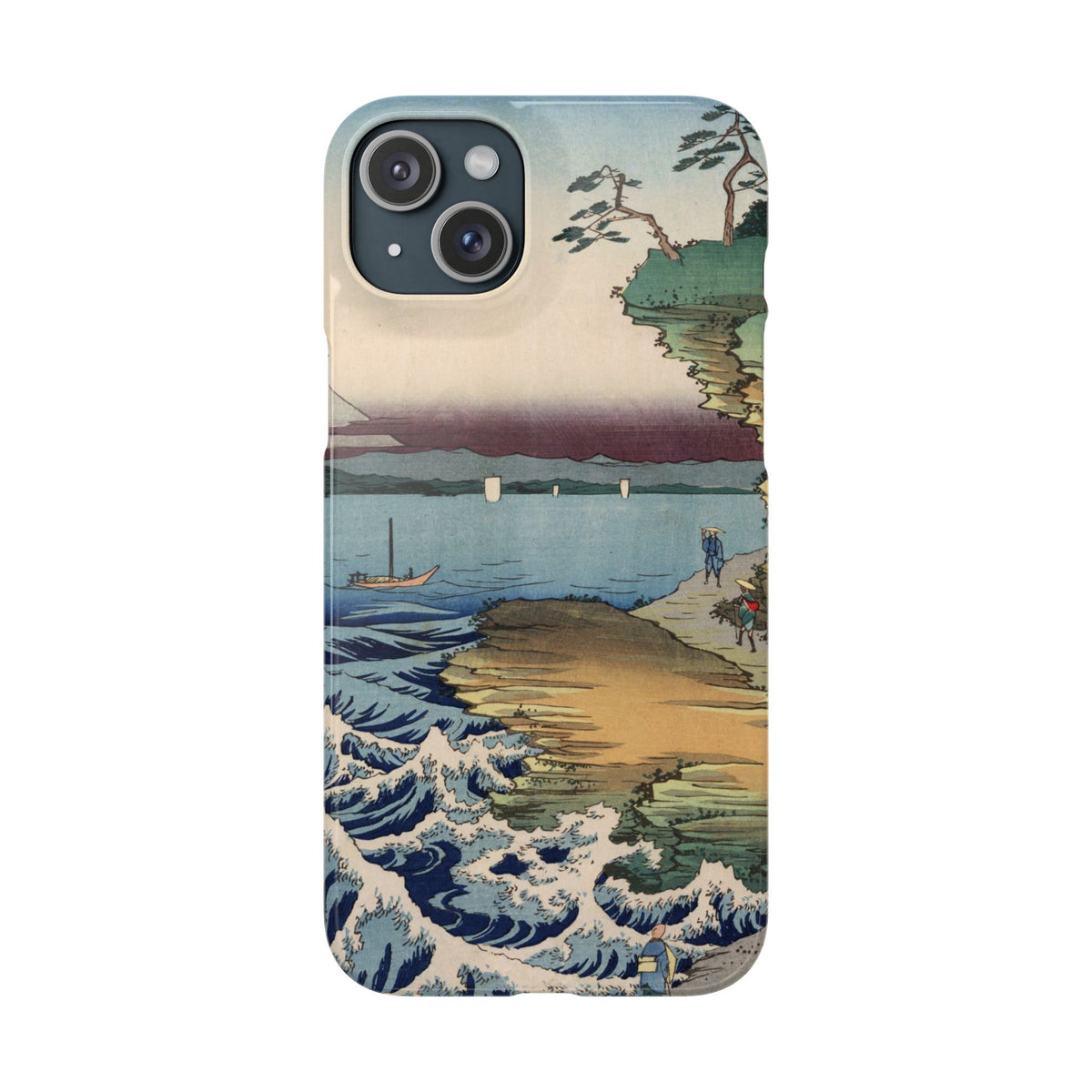 The Hota Coast in Awa Province by Utagawa Hiroshige - iPhone Slim Case